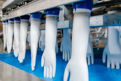 Ceramic Hand Former Glove Dipping Line Saint Gobain Formula